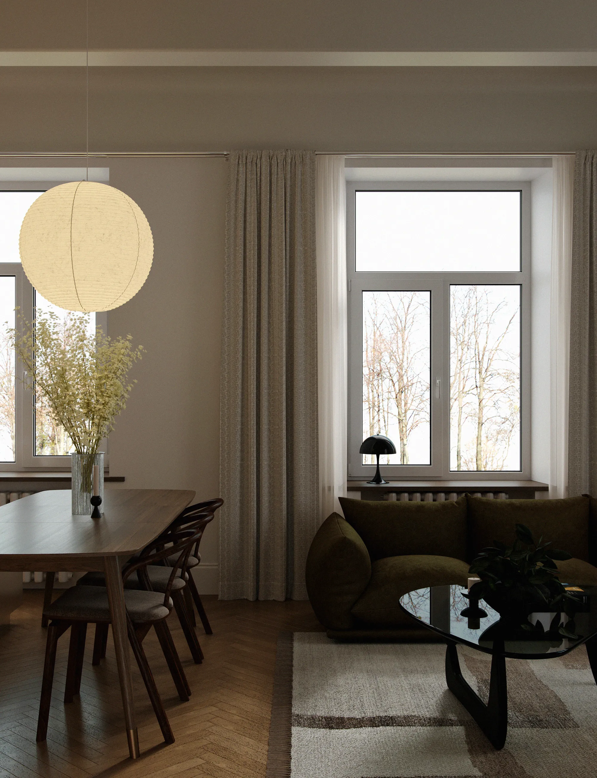 Bloom apartment interior by Ishoro