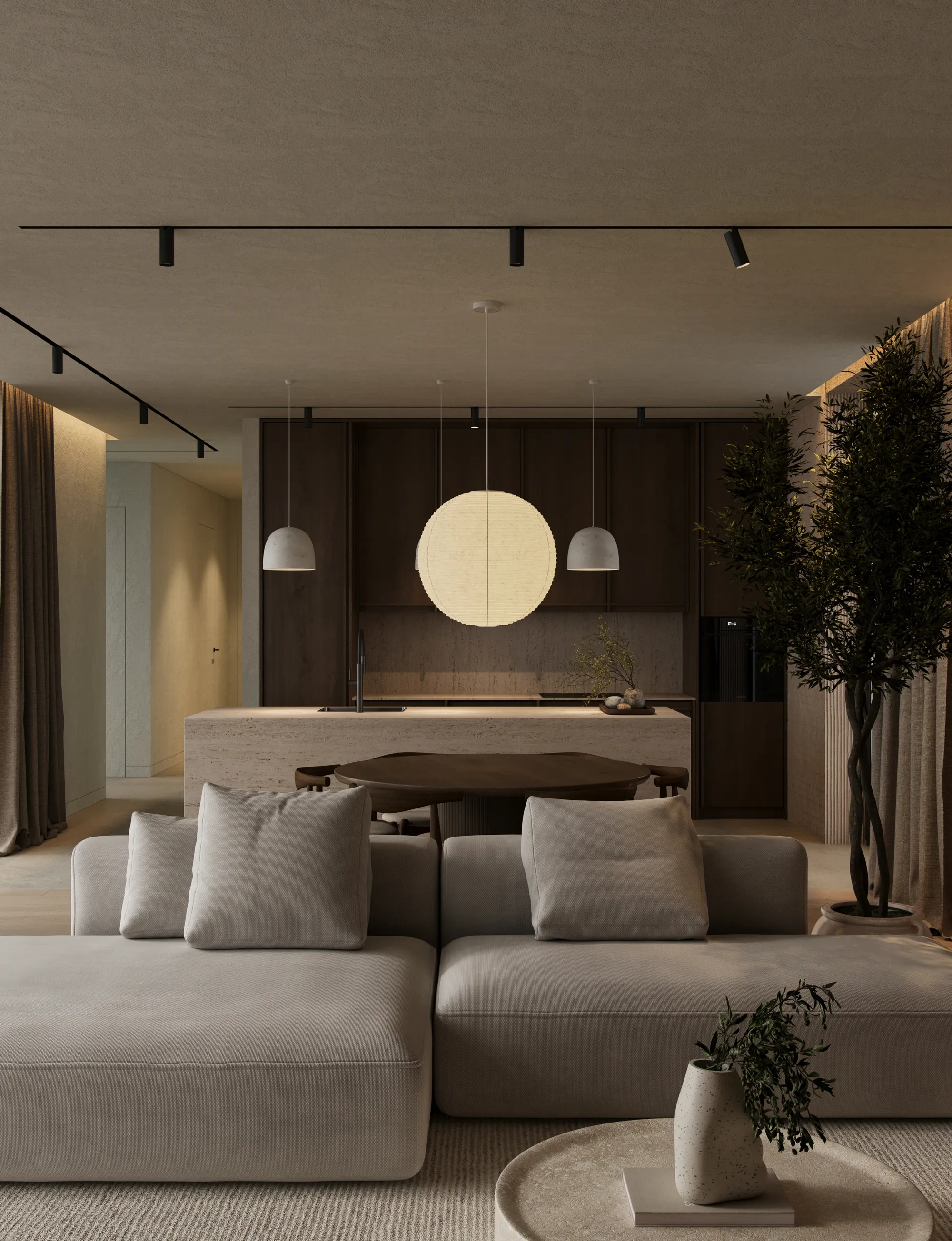 Sanctuary home interior by Ishoro in Kaunas, Lithuania