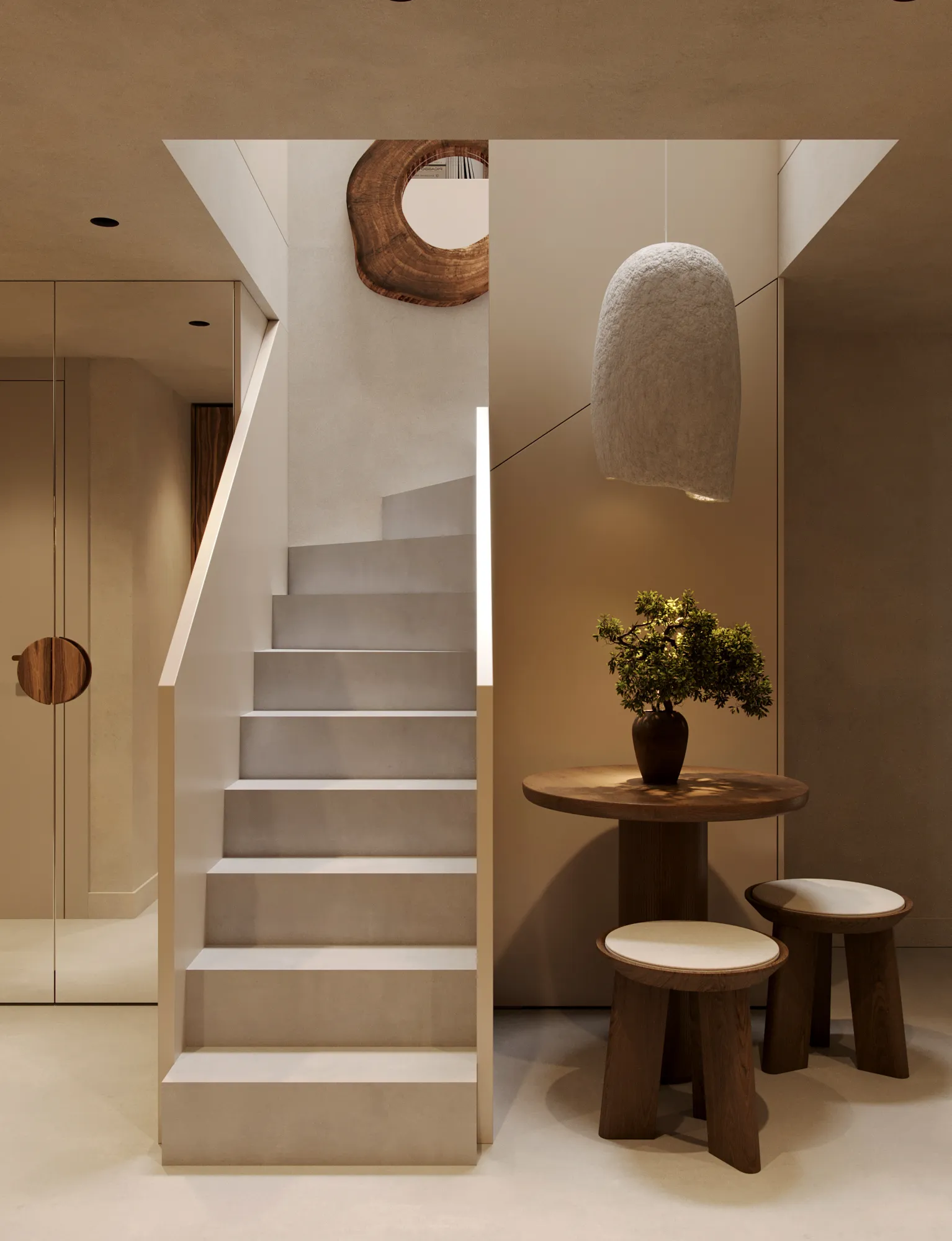 Serene Spaces apartment interior by Ishoro in Vilnius, Lithuania