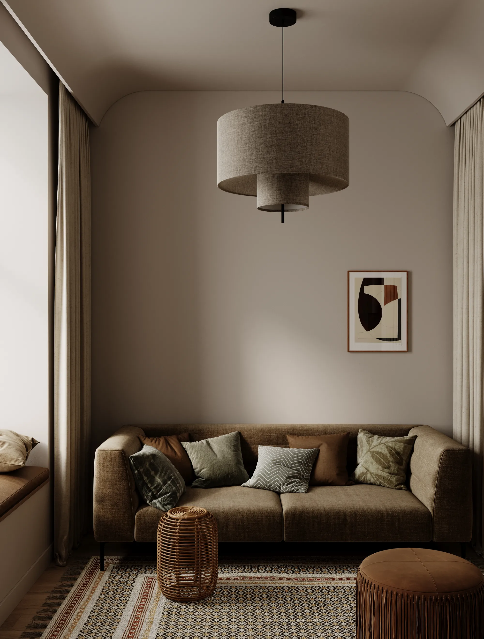 Sunny Side compact apartment interior by Ishoro in Vilnius, Lithuania